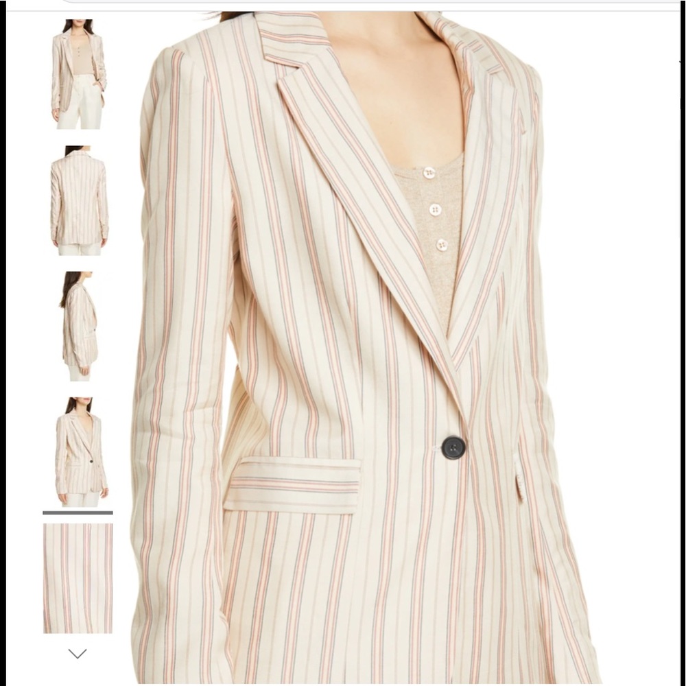 Joie Kishina striped  size 4 jacket. NWT